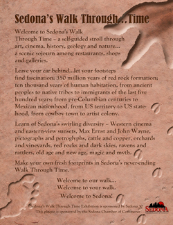 Walk Through Time Plaque